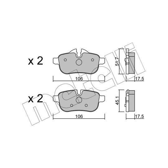 22-0919-0 - Brake Pad Set, disc brake 