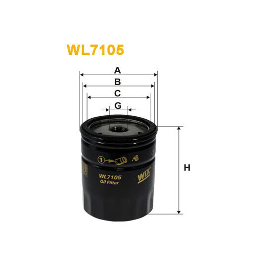 WL7105 - Oil filter 