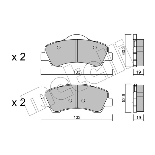 22-0982-0 - Brake Pad Set, disc brake 