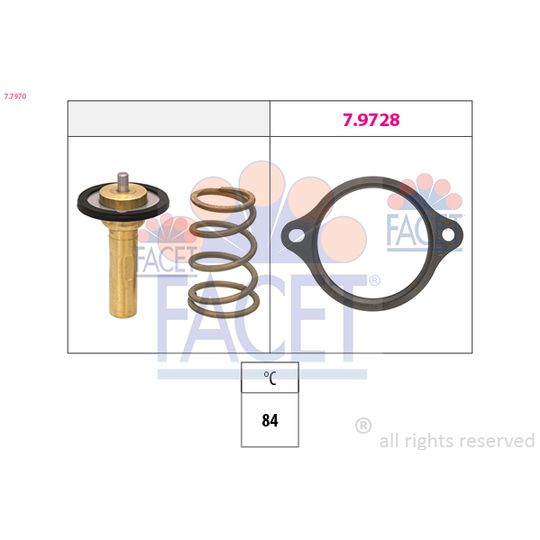 7.7970 - Thermostat, coolant 