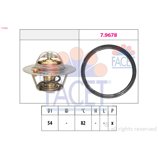 7.7923 - Thermostat, coolant 