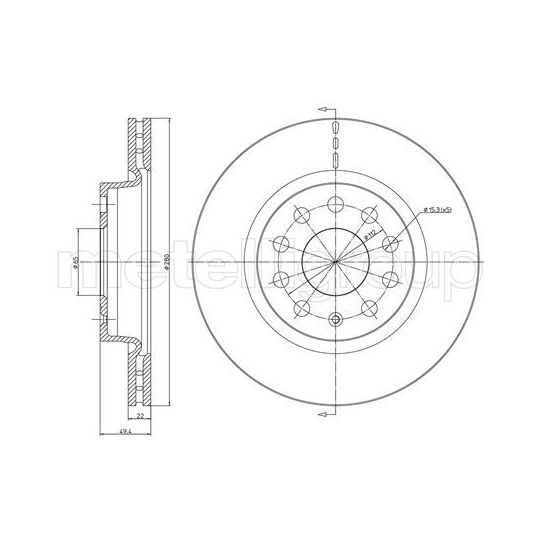 23-0733C - Brake Disc 