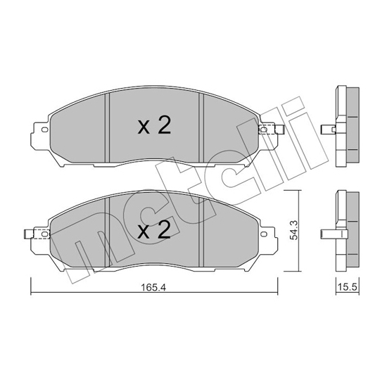 22-1081-1 - Brake Pad Set, disc brake 