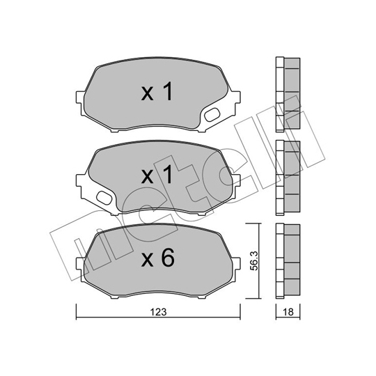 22-0874-0 - Brake Pad Set, disc brake 