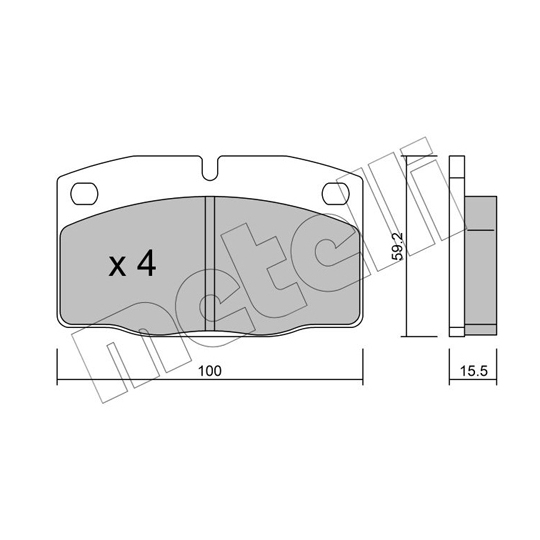 22-0044-0 - Brake Pad Set, disc brake 