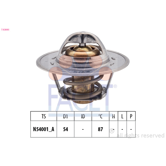 7.8268S - Thermostat, coolant 