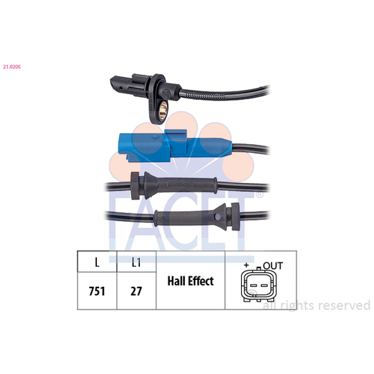 21.0205 - Sensor, wheel speed 