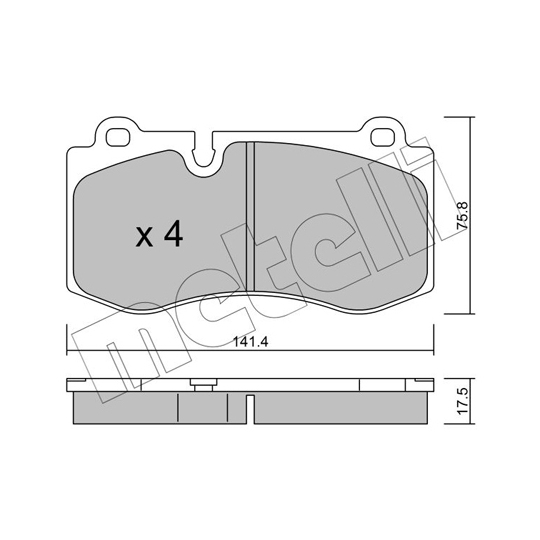 22-0669-0 - Brake Pad Set, disc brake 