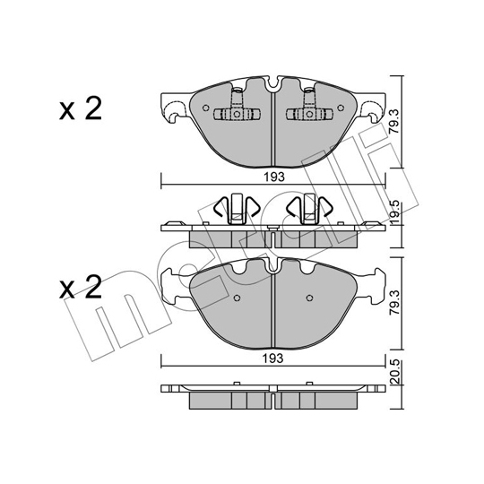 22-0823-0 - Brake Pad Set, disc brake 