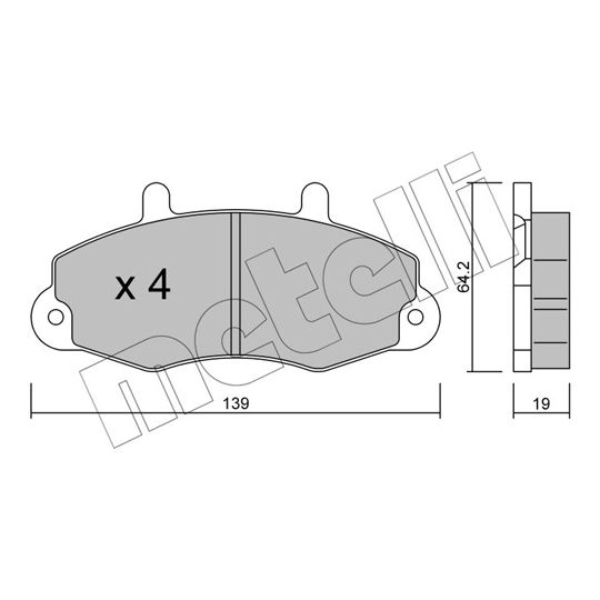 22-0194-0 - Brake Pad Set, disc brake 