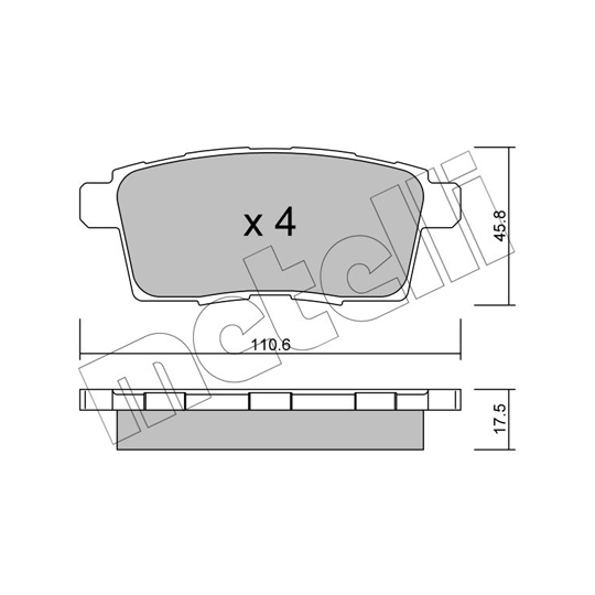 22-0873-0 - Brake Pad Set, disc brake 