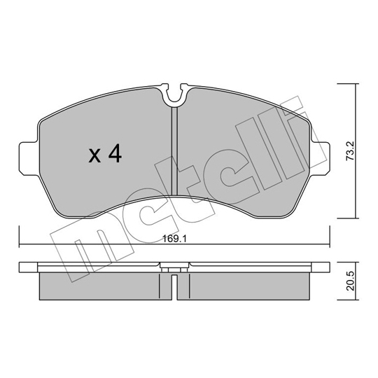 22-0673-0 - Brake Pad Set, disc brake 