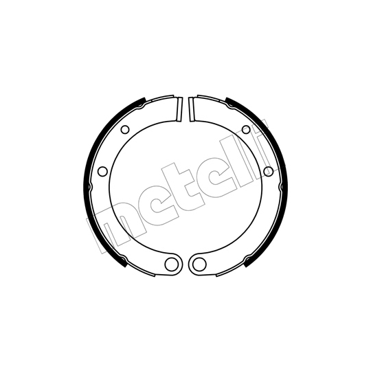 53-0672 - Brake Shoe Set, parking brake 