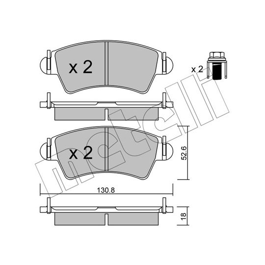 22-0313-0 - Brake Pad Set, disc brake 