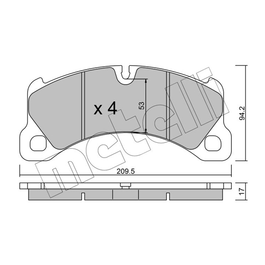 22-0956-0 - Brake Pad Set, disc brake 