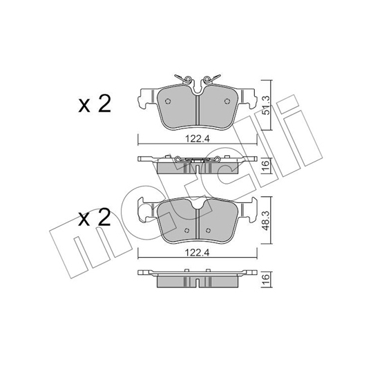 22-1390-0 - Brake Pad Set, disc brake 