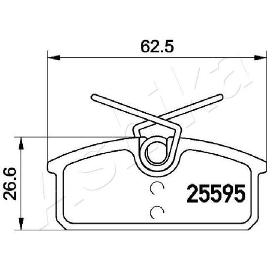 51-00-0705 - Brake Pad Set, disc brake 