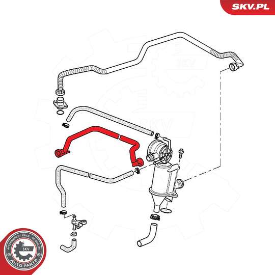 54SKV748 - Hose, crankcase breather 