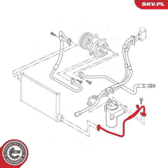 54SKV692 - High-/Low Pressure Line, air conditioning 