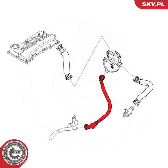 54SKV753 - Hose, crankcase breather 