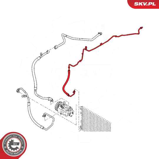 54SKV669 - High Pressure Line, air conditioning 