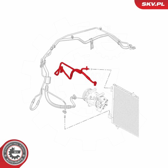 43SKV597 - High-/Low Pressure Line, air conditioning 