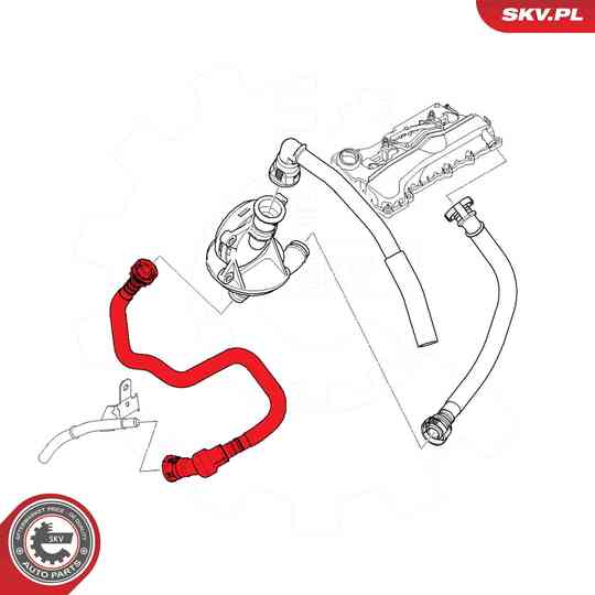 54SKV754 - Hose, crankcase breather 