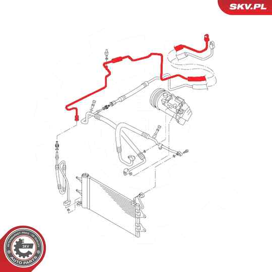 54SKV706 - High-/Low Pressure Line, air conditioning 