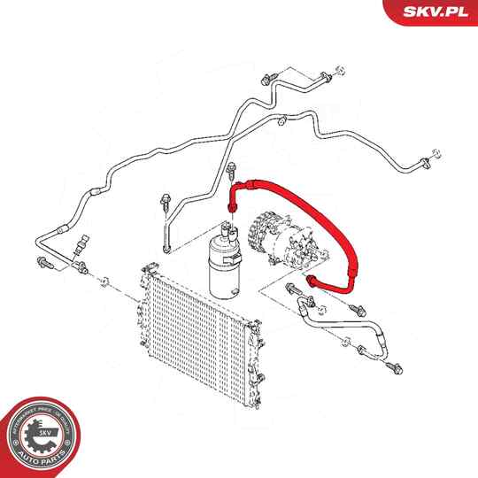 54SKV690 - High-/Low Pressure Line, air conditioning 