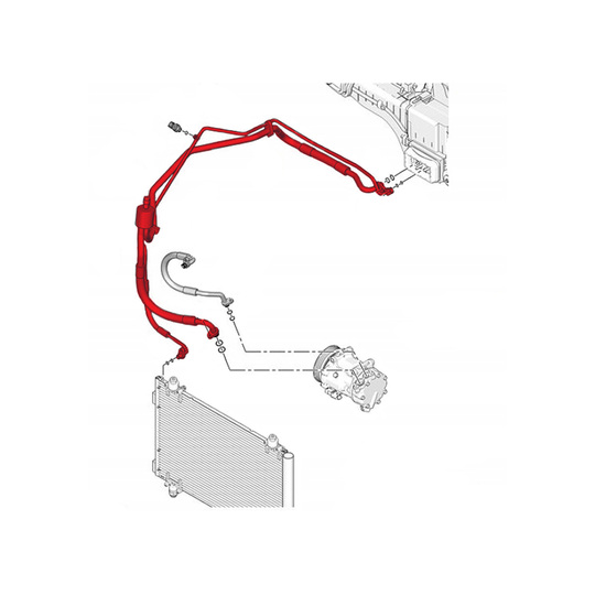 43SKV591 - High-/Low Pressure Line, air conditioning 