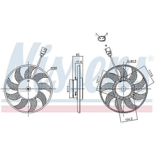 85866 - Fan, radiator 