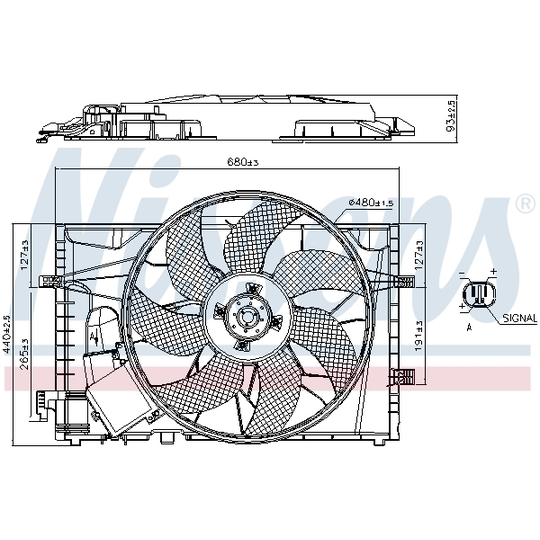 85656 - Ventilaator, mootorijahutus 