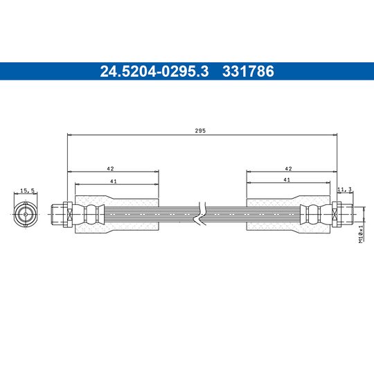 24.5204-0295.3 - Brake Hose 