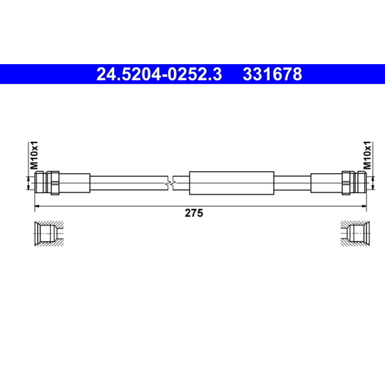 24.5204-0252.3 - Brake Hose 