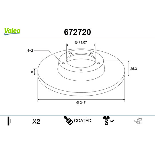 672720 - Brake Disc 