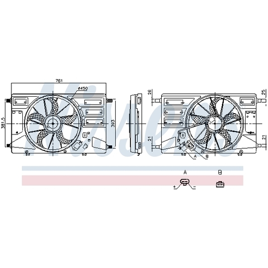 850100 - Fan, radiator 