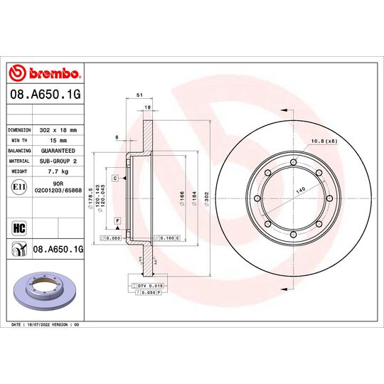 KT 10 038 - Brake Set, disc brake 