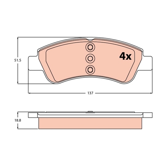 GDB2327 - Brake Pad Set, disc brake 