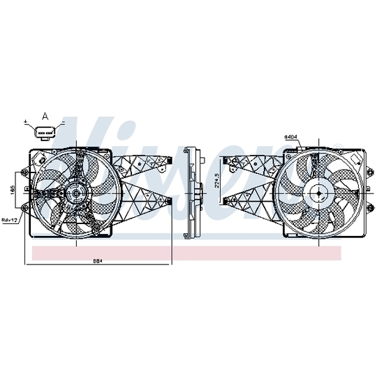 850114 - Ventilaator, mootorijahutus 