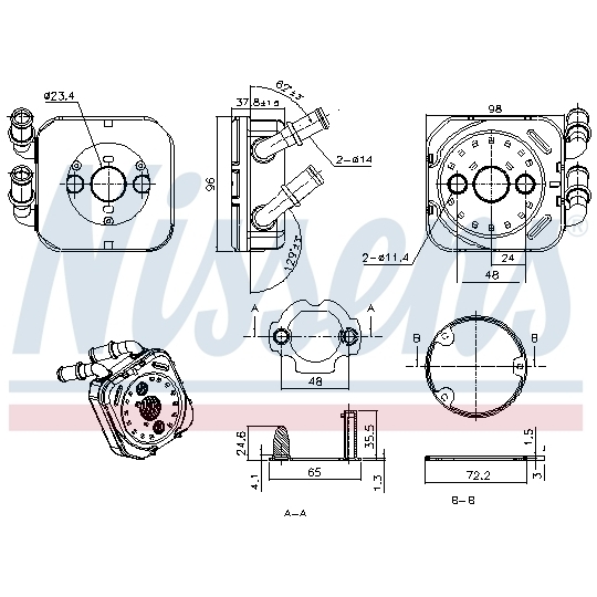 91583 - Oil Cooler, engine oil 