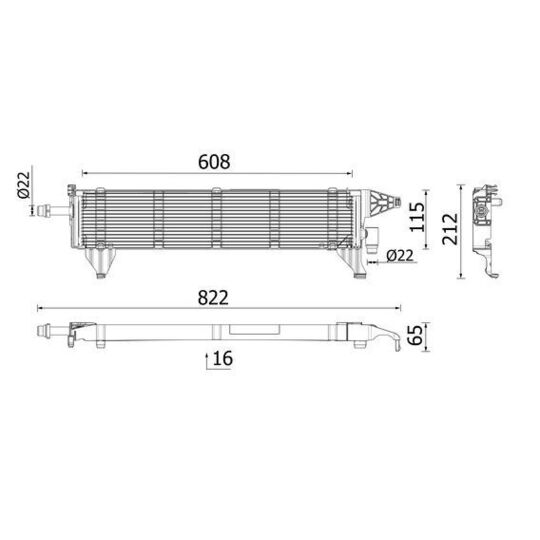 CRE 1 000P - Cooler, drive battery 