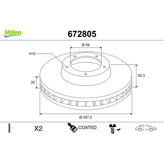 672805 - Brake Disc 