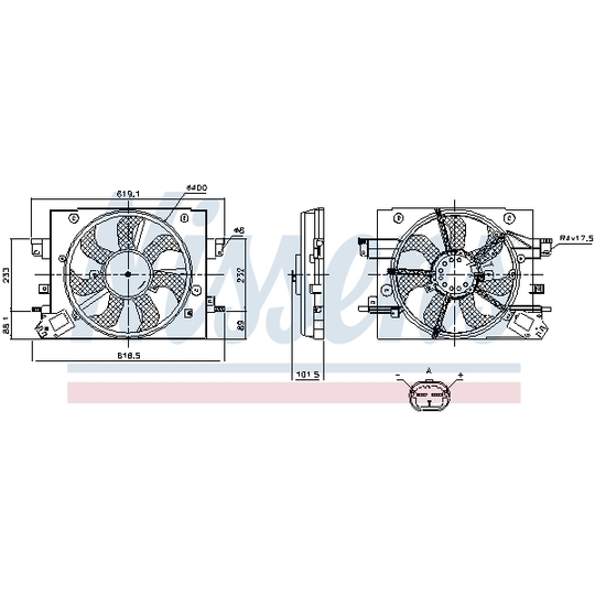 850110 - Fan, radiator 