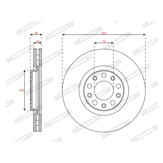 DDF2882C - Brake Disc 