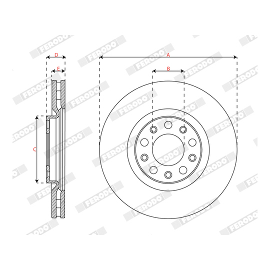 DDF2882C - Brake Disc 