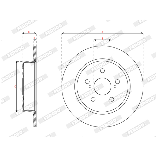 DDF3112C - Brake Disc 