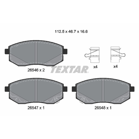 2654601 - Brake Pad Set, disc brake 