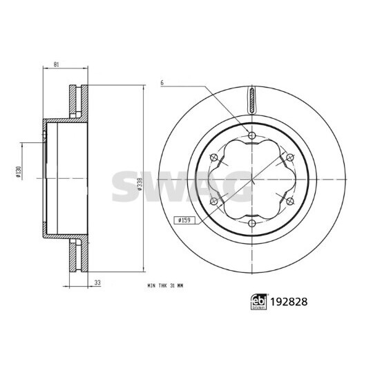 33 11 1005 - Brake Disc 