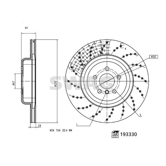 33 11 1186 - Brake Disc 