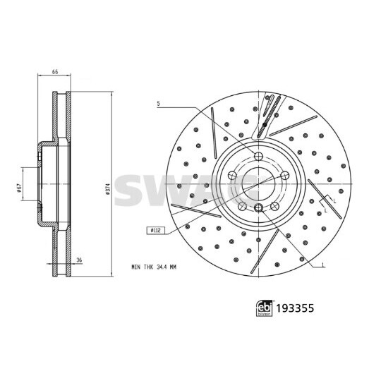 33 11 1201 - Brake Disc 